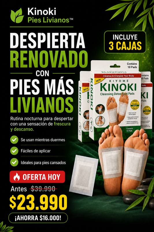 Kinoki Pies Livianos™  Parches Nocturnos