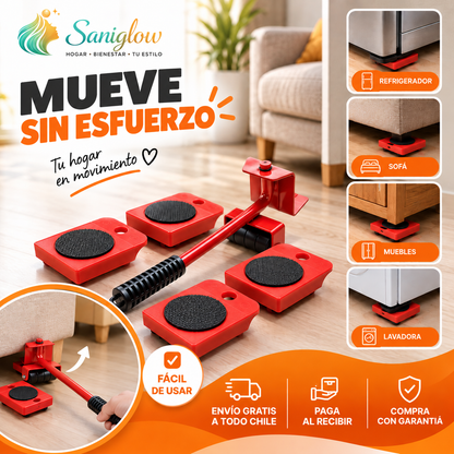 MoveFácil™ | Kit para Mover Muebles sin Esfuerzo